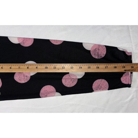 NWT LULAROE Jody Stretch Black Pink Polka Dot Summer Dress Pockets Sz XL - Picture 8 of 16